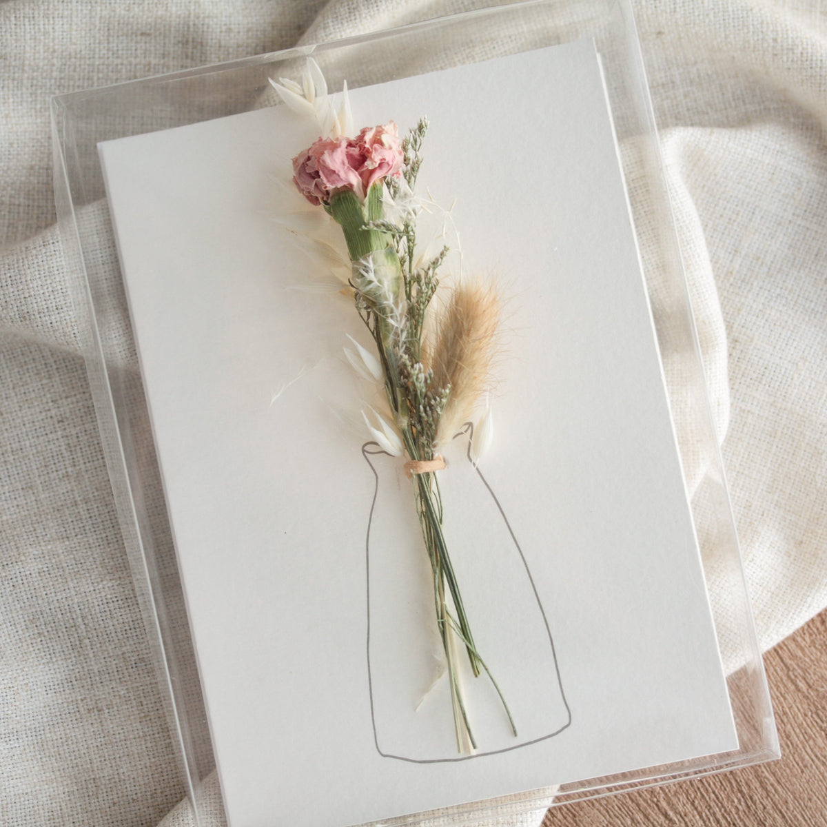 Carte-affiche avec bouquet - Lovli