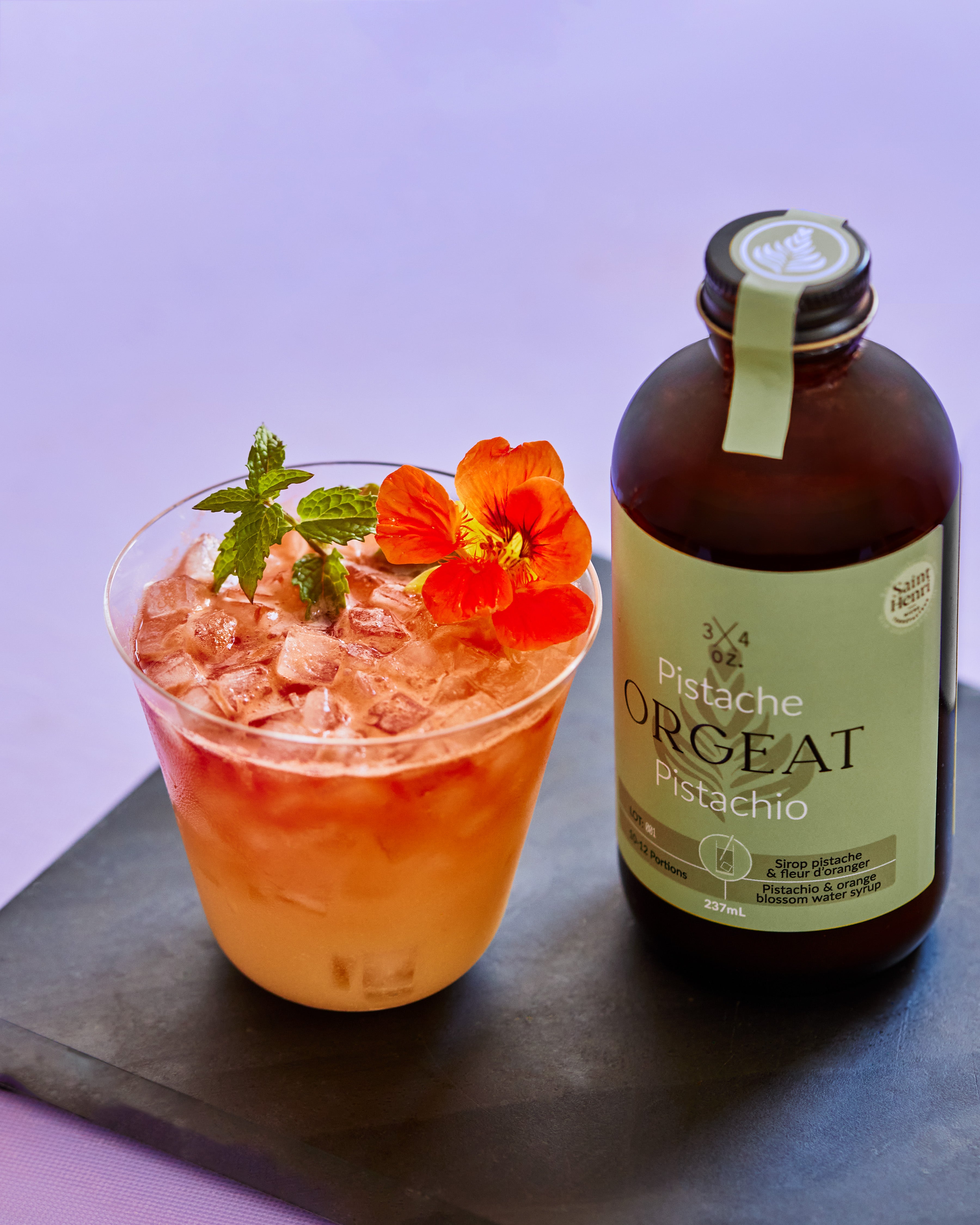 Le sirop pistache