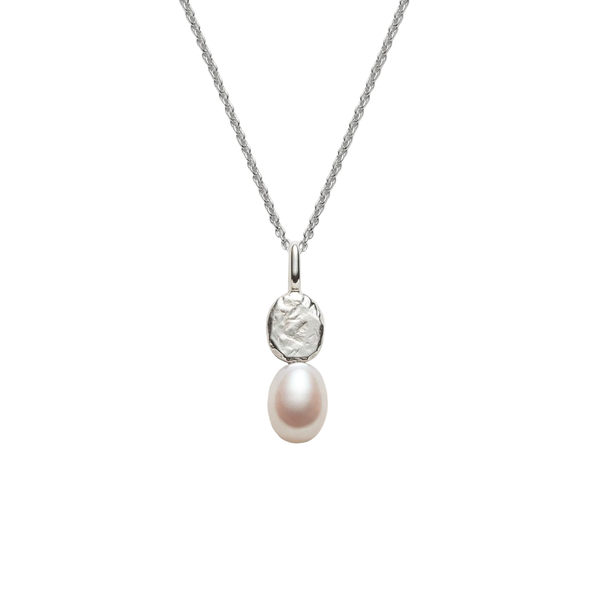 Delphine - Necklace with freshwater pearl pendant