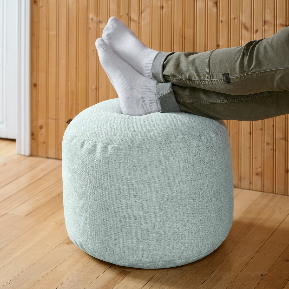 Pouf Repose-Pieds Rond - Sereny