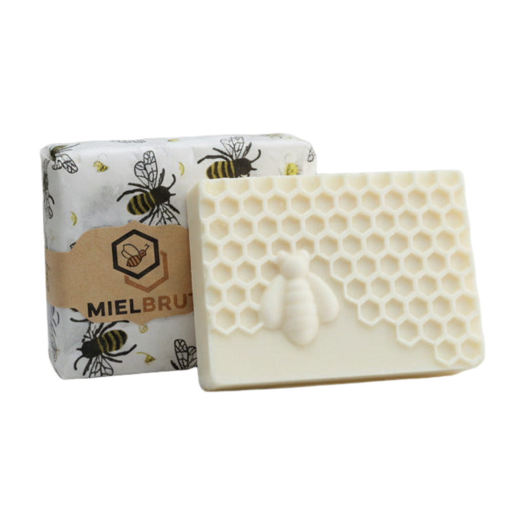 Savon au lait de chèvre, miel & cire d’abeille (3 savons)