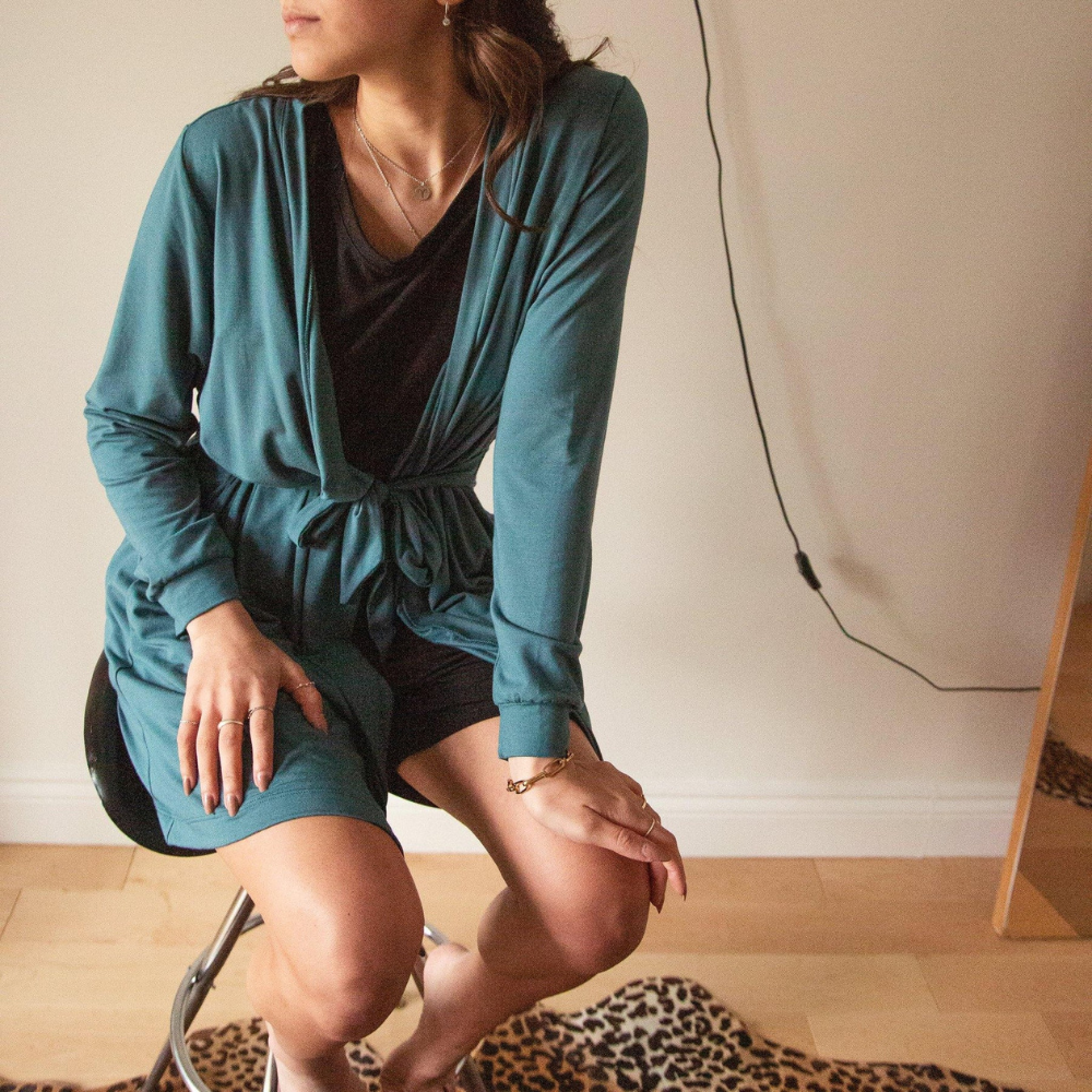 Robe de chambre Essentielle - Bleu