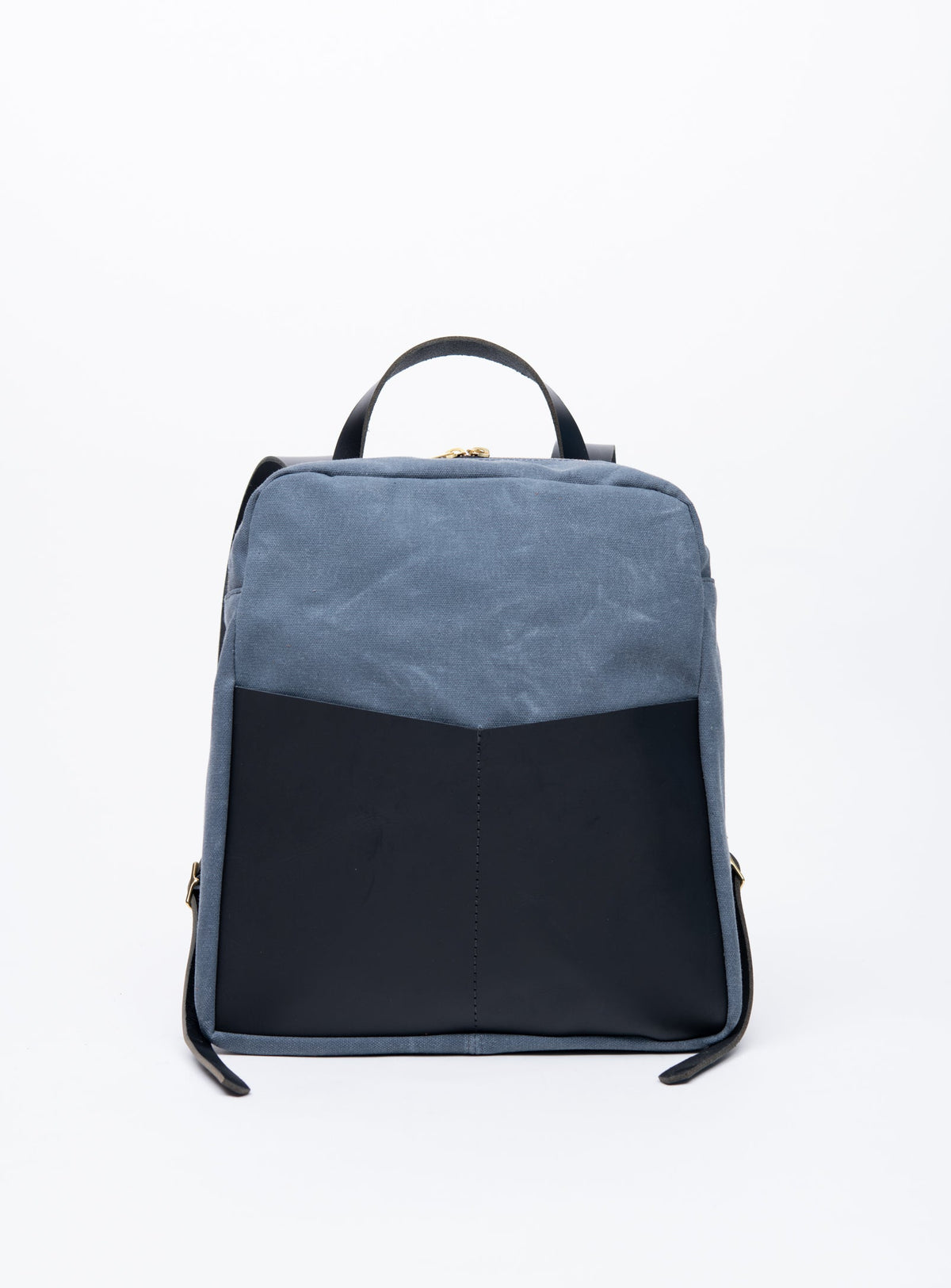 Sac à dos en cuir et coton ciré modèle GILFORD