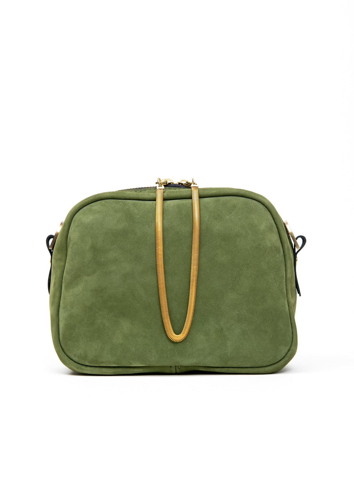 Sac à main en cuir avec ganse bandoulière et breloque de laiton modèle CARTIER
