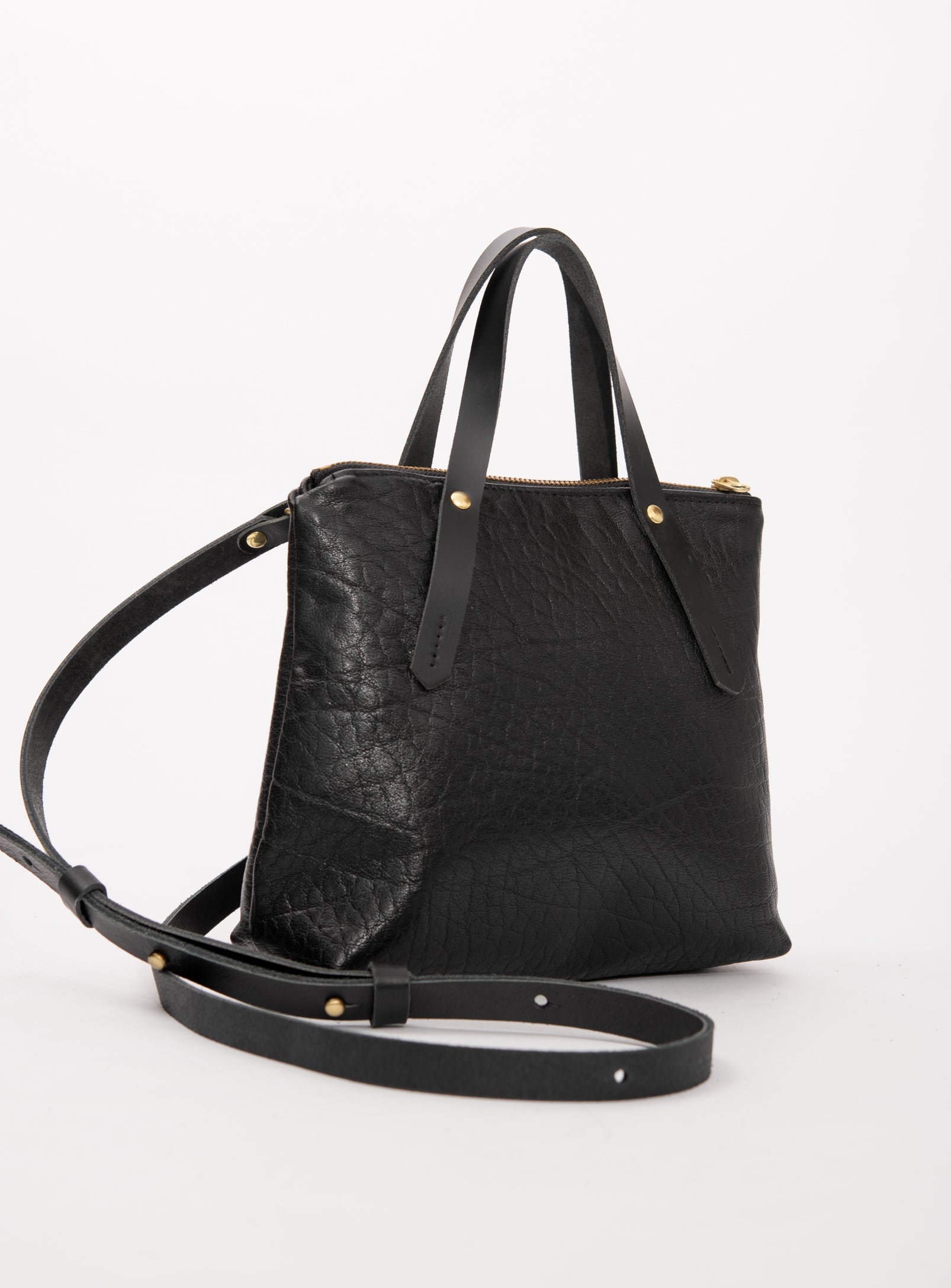 Sac à main en cuir avec ganse bandoulière modèle PAPINEAU