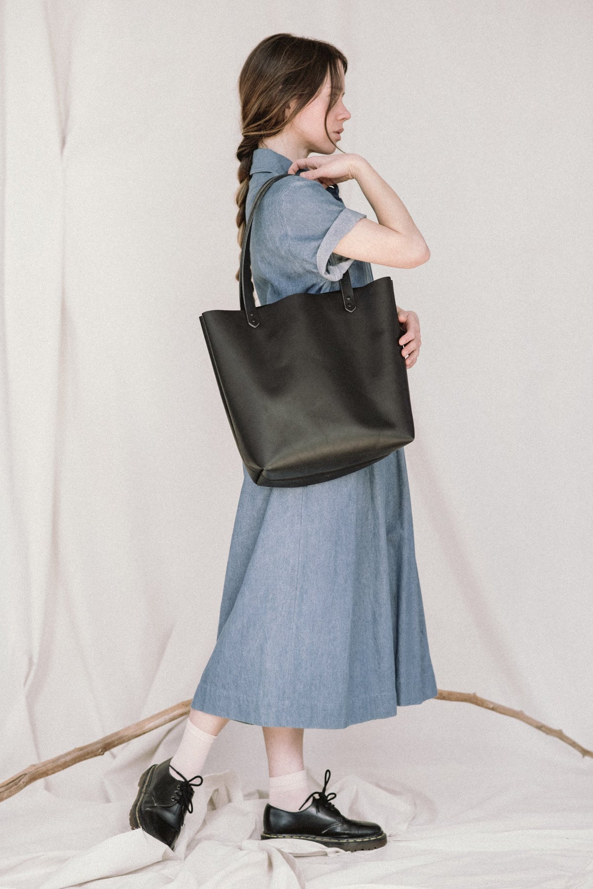 Sac cabas minimaliste en cuir modèles FLORENCE et FIRENZE
