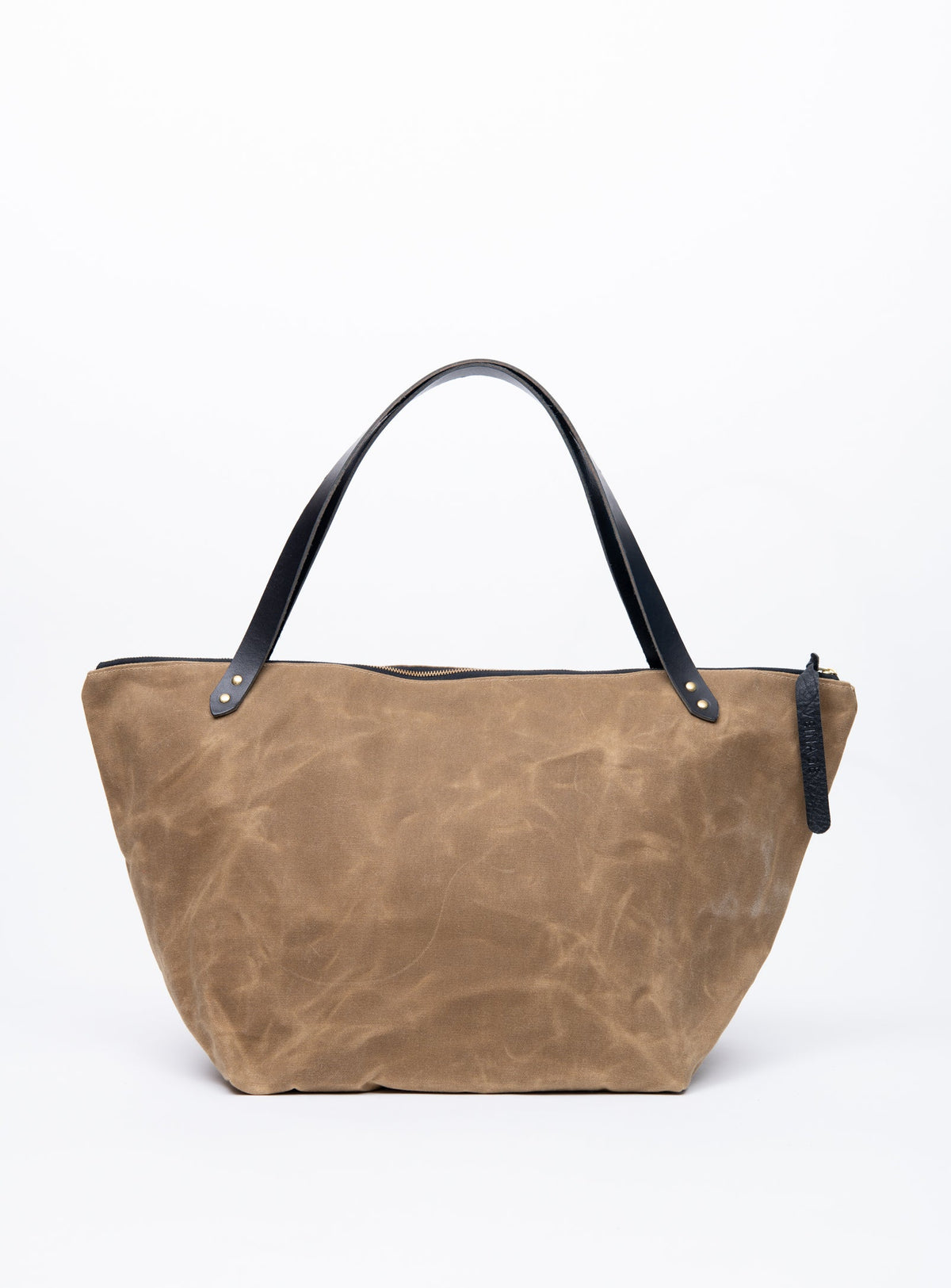 Sac de voyage en coton ciré et cuir modèle FRONTENAC