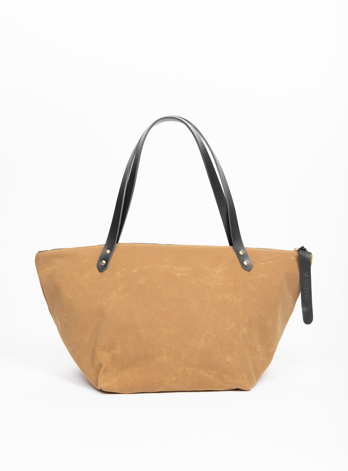 Sac de voyage en coton ciré et cuir modèle FRONTENAC