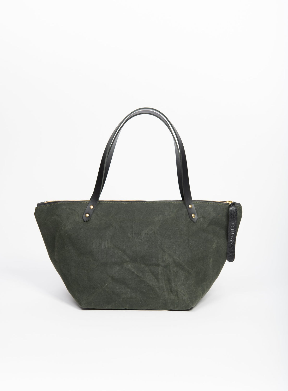 Sac de voyage en coton ciré et cuir modèle FRONTENAC