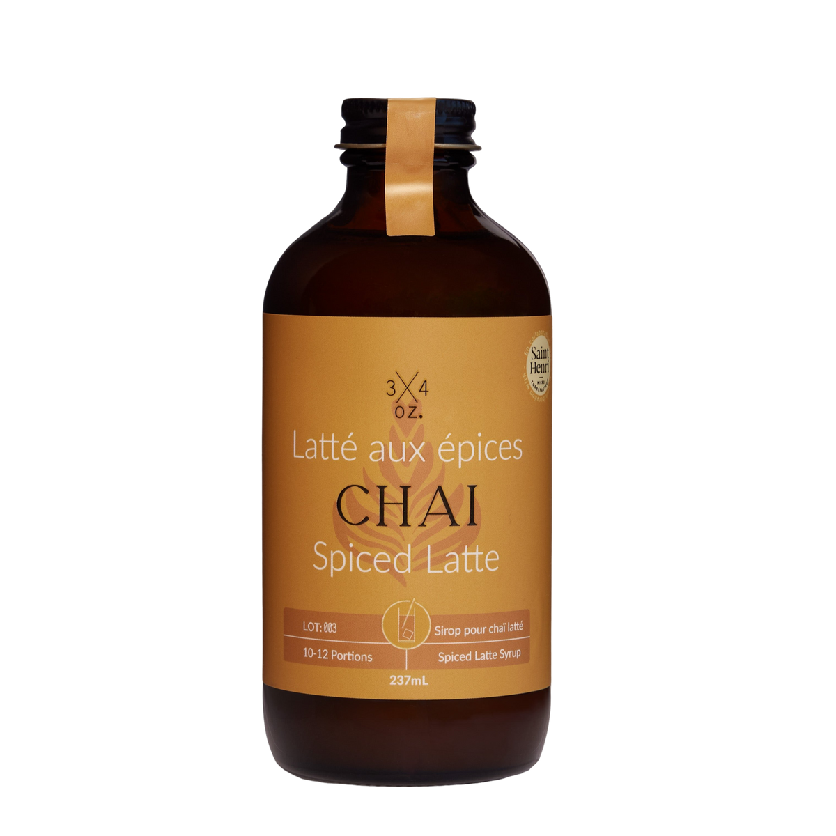 Sirop à café - Latté aux épices Chaï