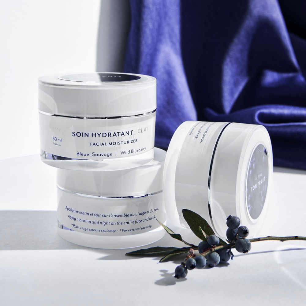Soin éclat hydratant pour le visage aux bleuets sauvages