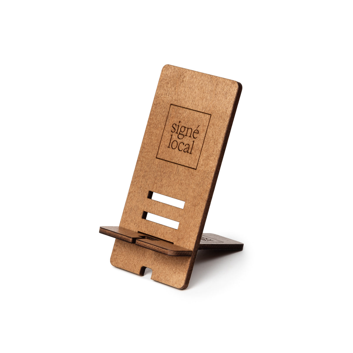 Support à cellulaire en bois d'érable