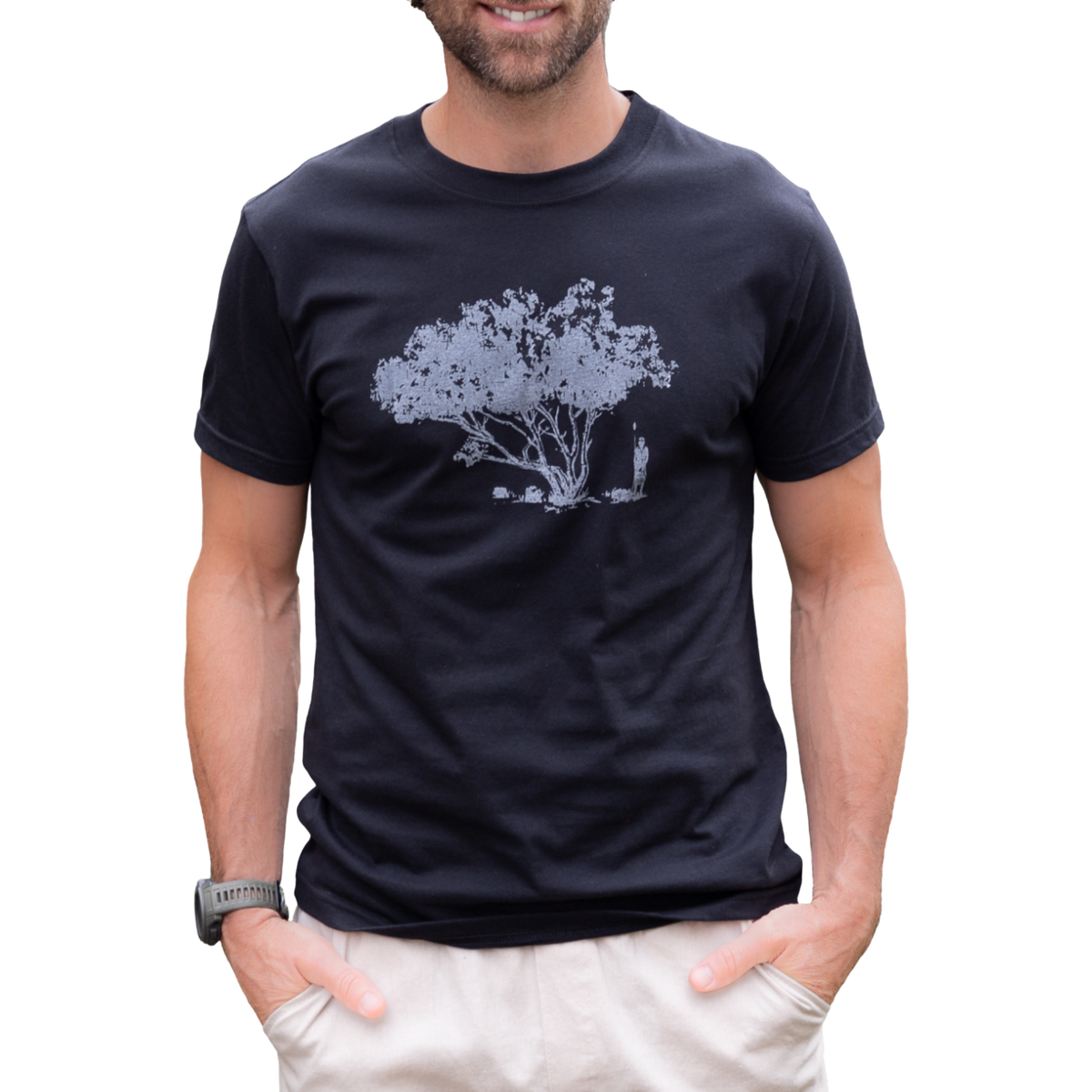 T-shirt Abaka en coton bio (Abre noir)