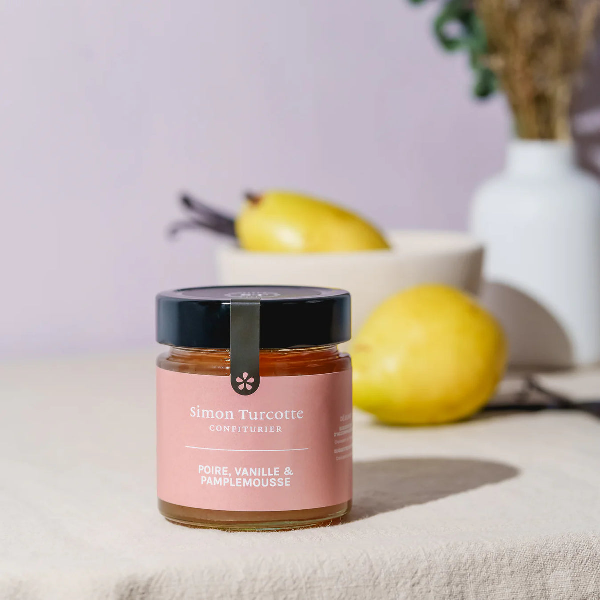 Tartinade poires, vanille et pamplemousse