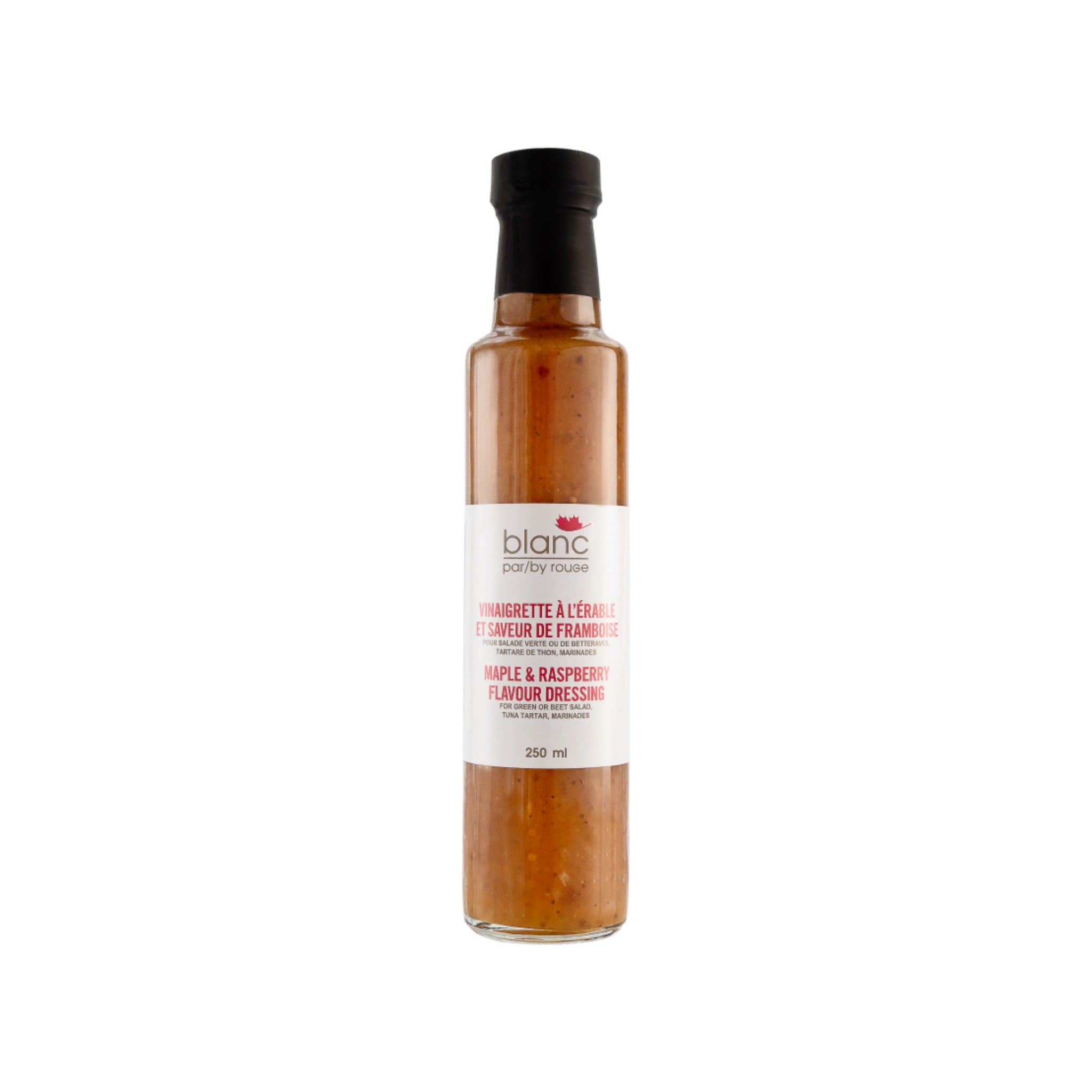 Vinaigrette à l'érable et saveur de framboises