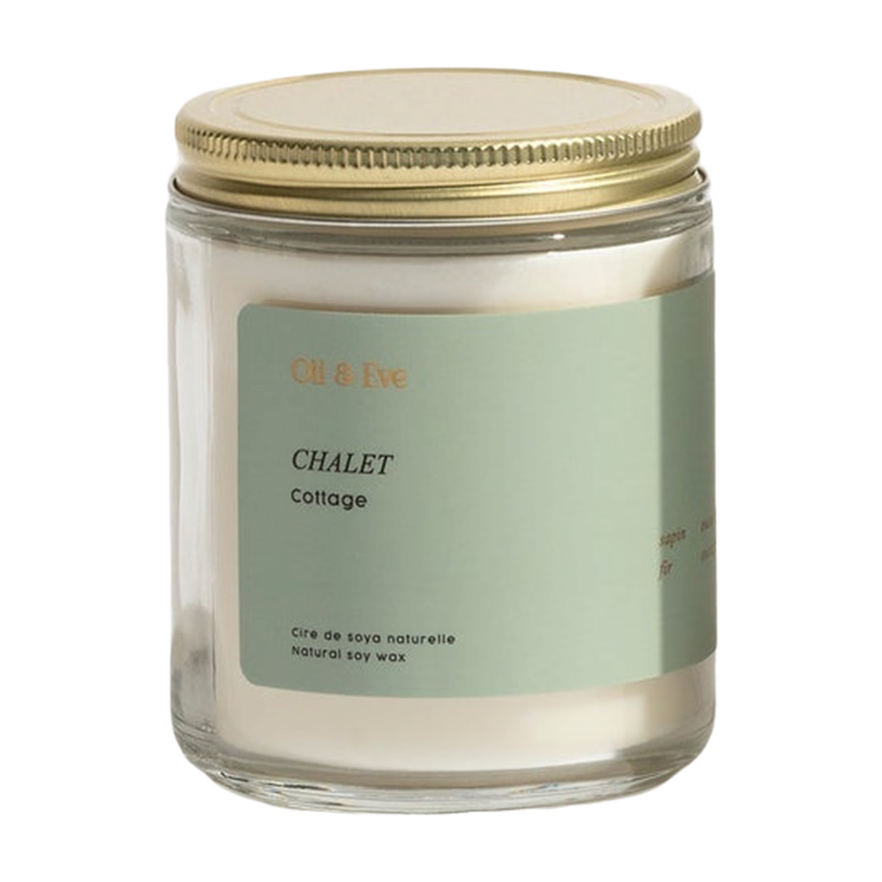 Oli et Ève Chalet Candle 8oz Glass