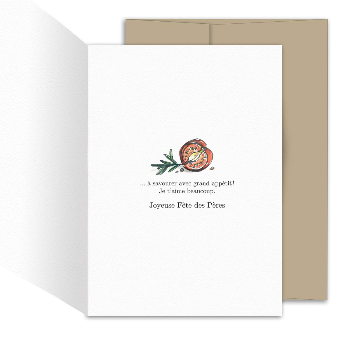 Carte de souhaits - Fête des pères - Tomates