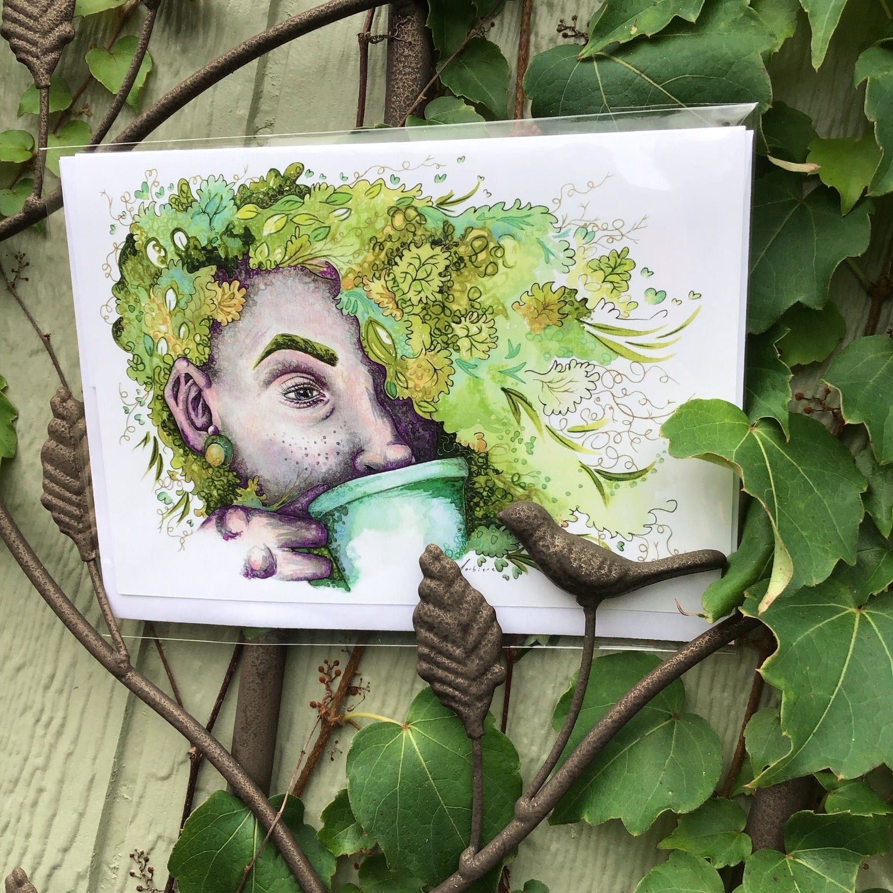 Carte de souhaits - Mélisse