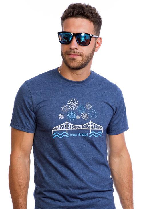 T-shirt pour homme - Pont Jacques-Quartier