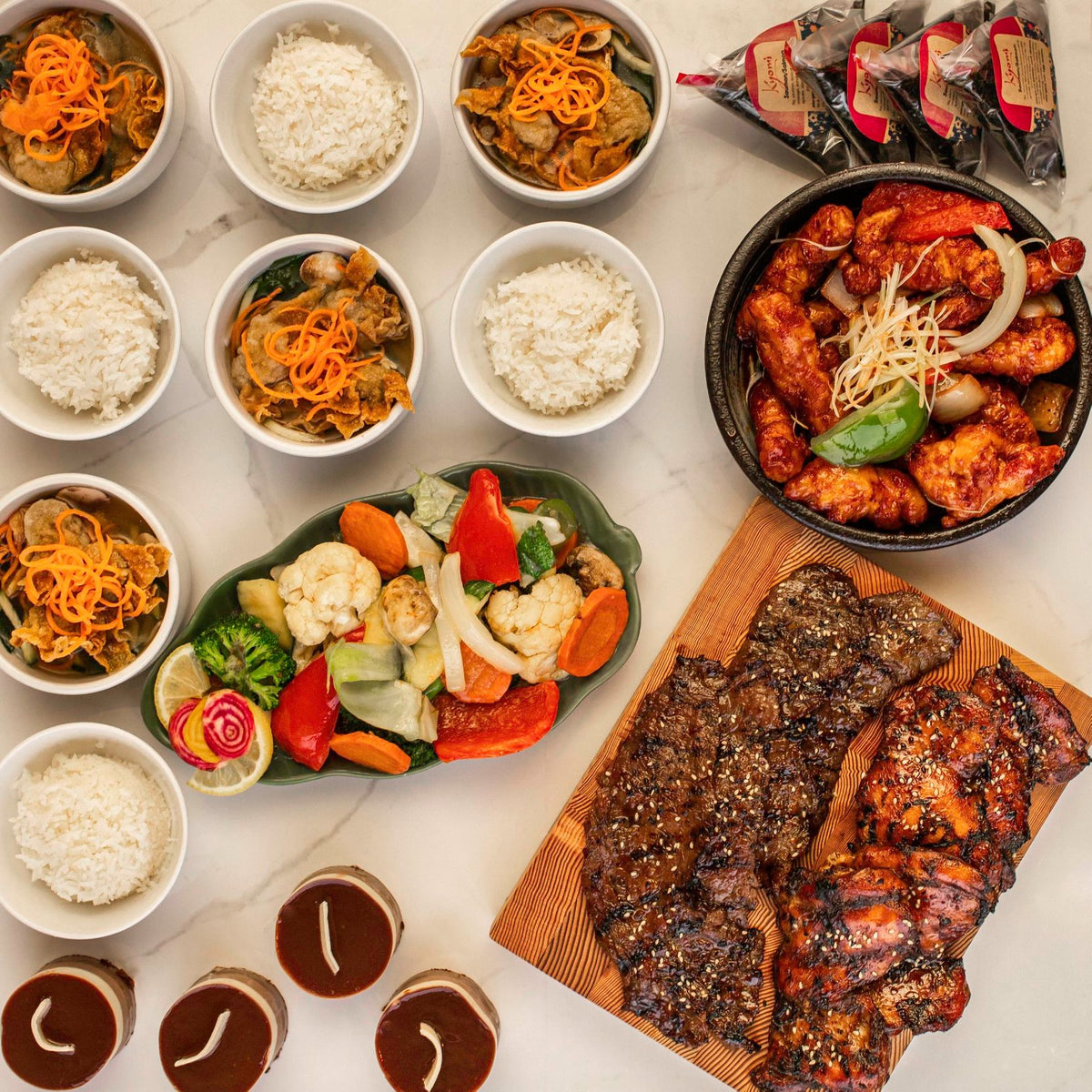 Menu 3 services à partager pour 2 personnes - Restaurant Kyomi Lasalle