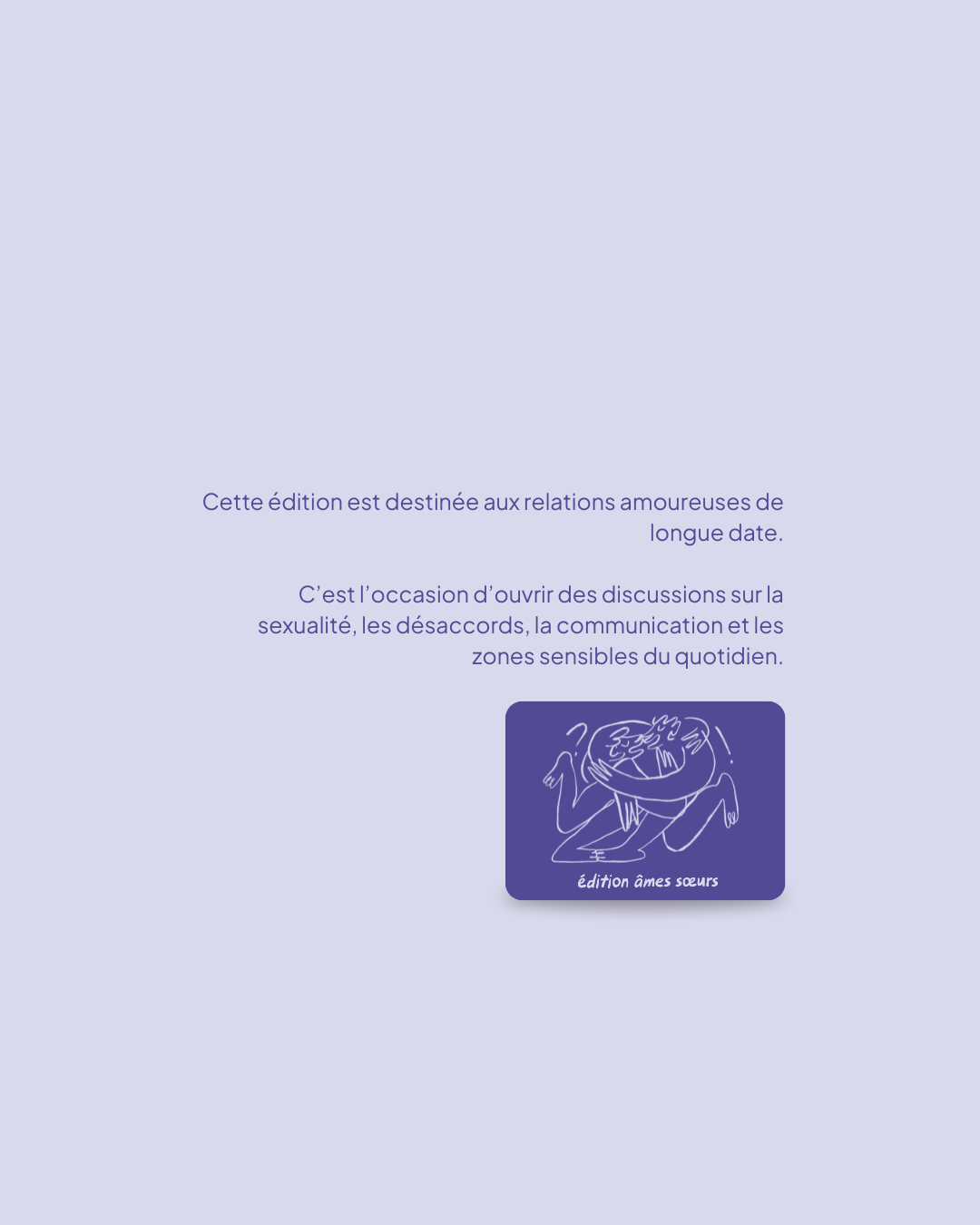 Jeu de conversation: Édition Âmes Soeurs
