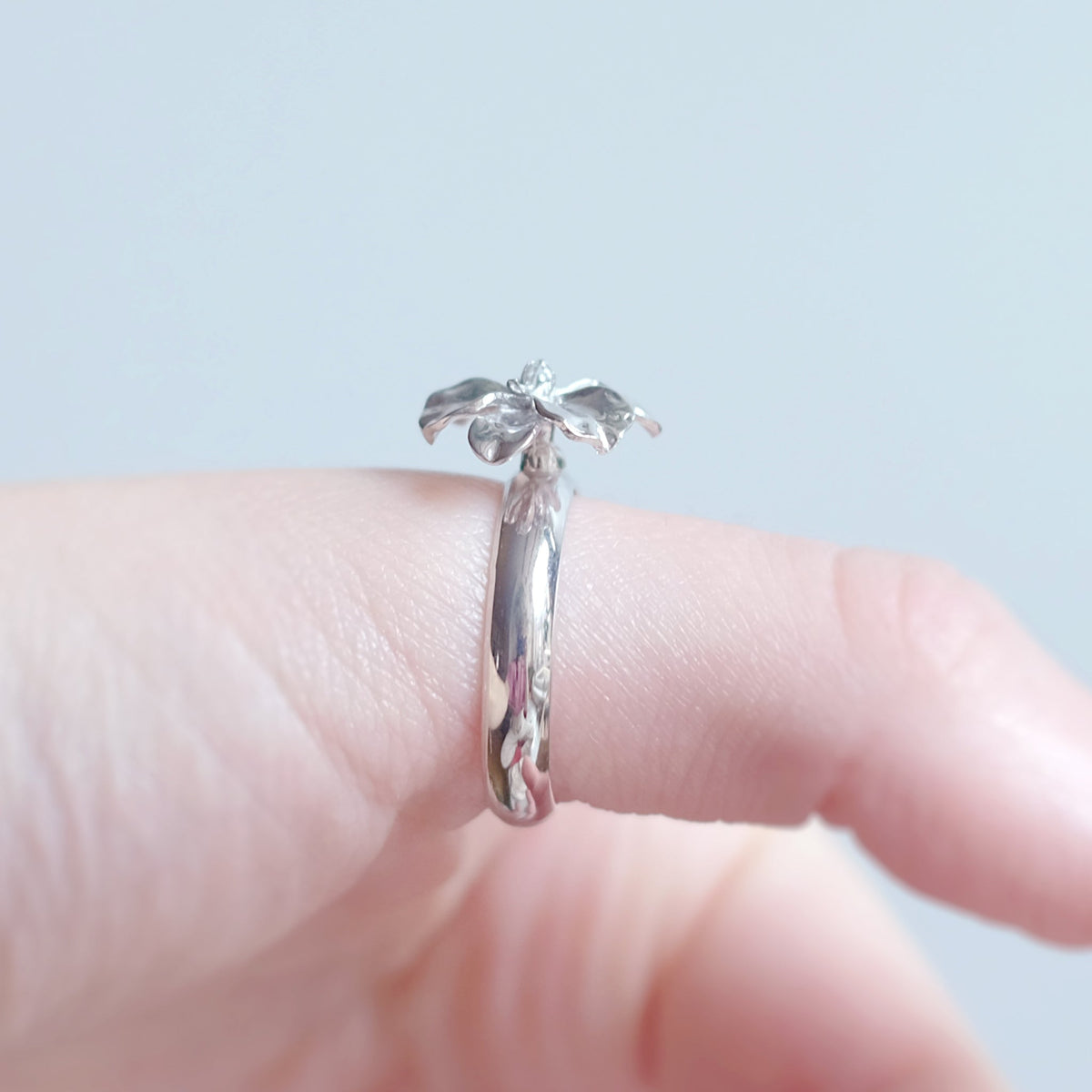 Iris - bague en argent sterling