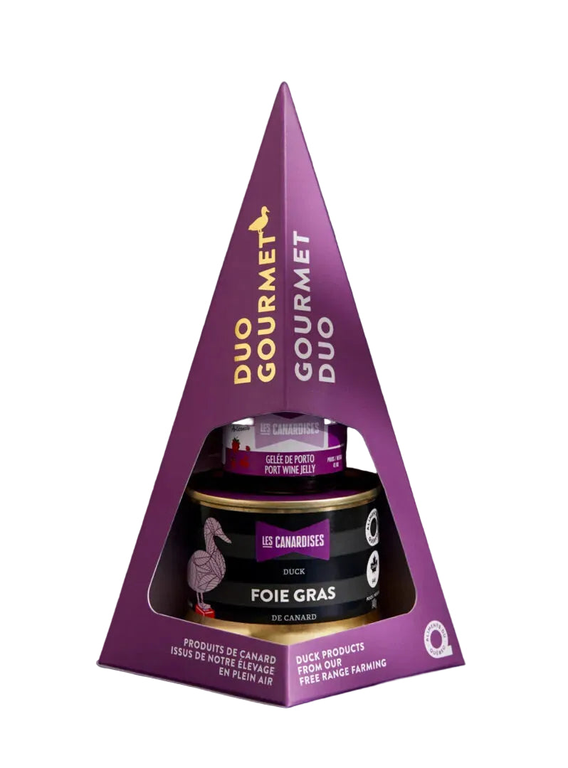 Coffret Duo – Foie Gras de canard & Gelée de framboise et Porto