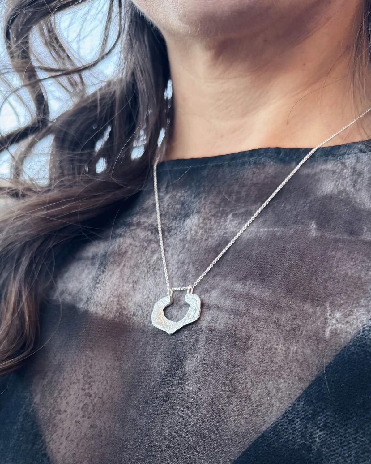Shine - Handmade reversible pendant necklace