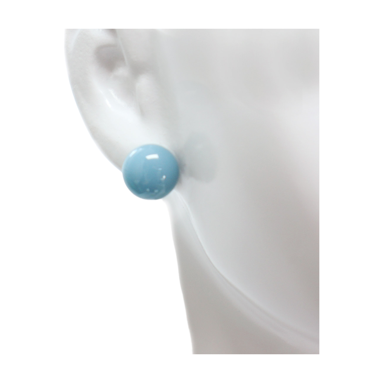 Button earrings