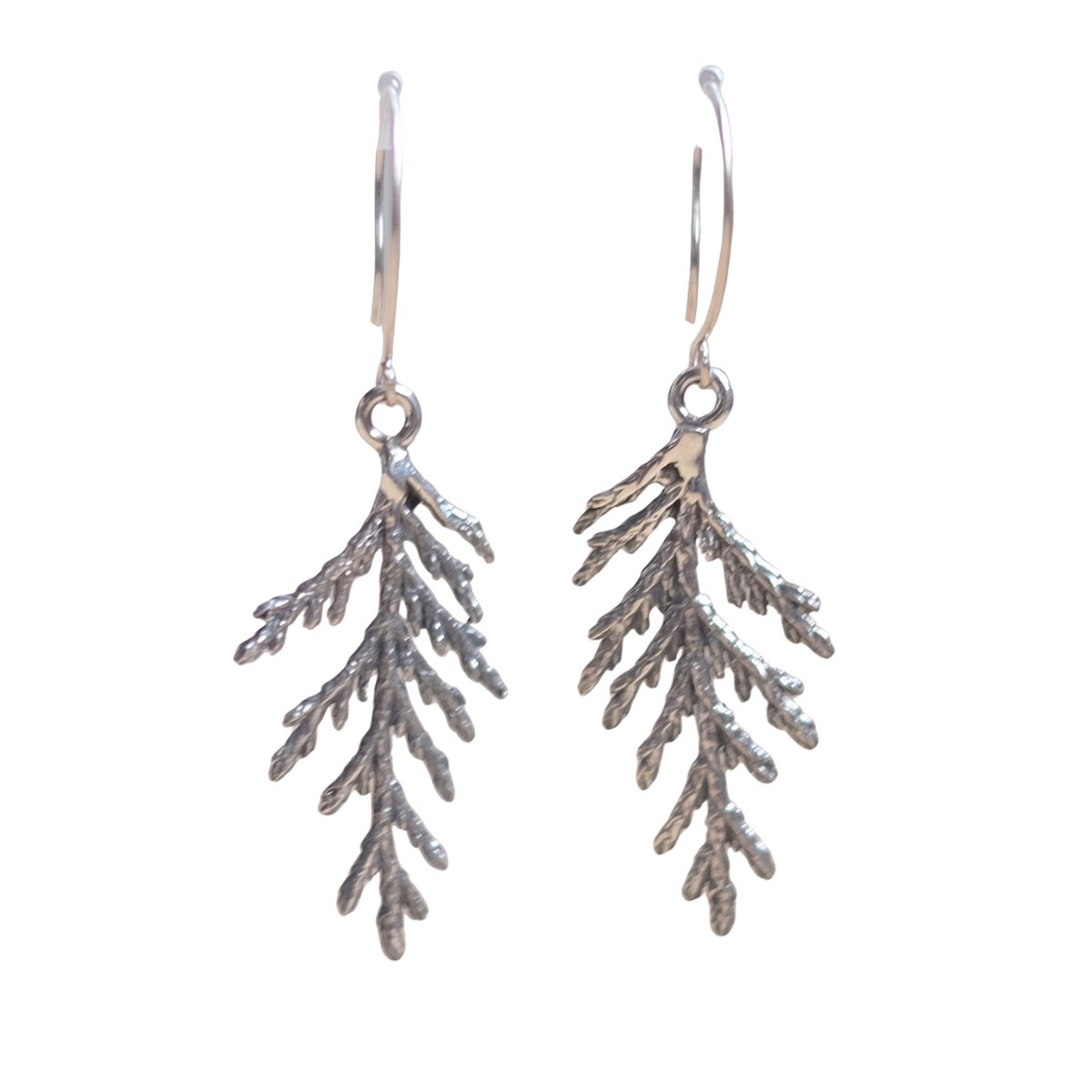 Branches de cèdre - Boucles d'oreilles en argent sterling