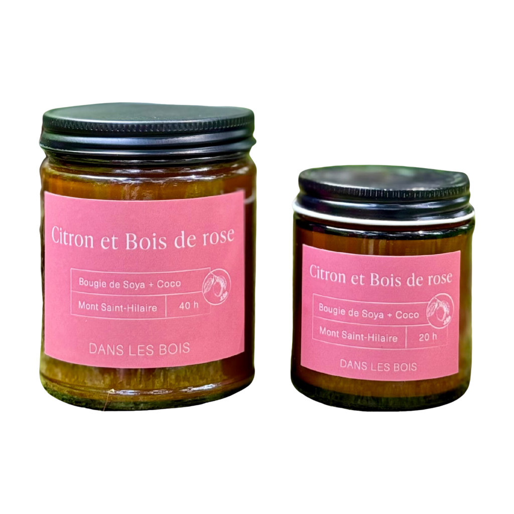 Bougie - Citron & Bois de Rose