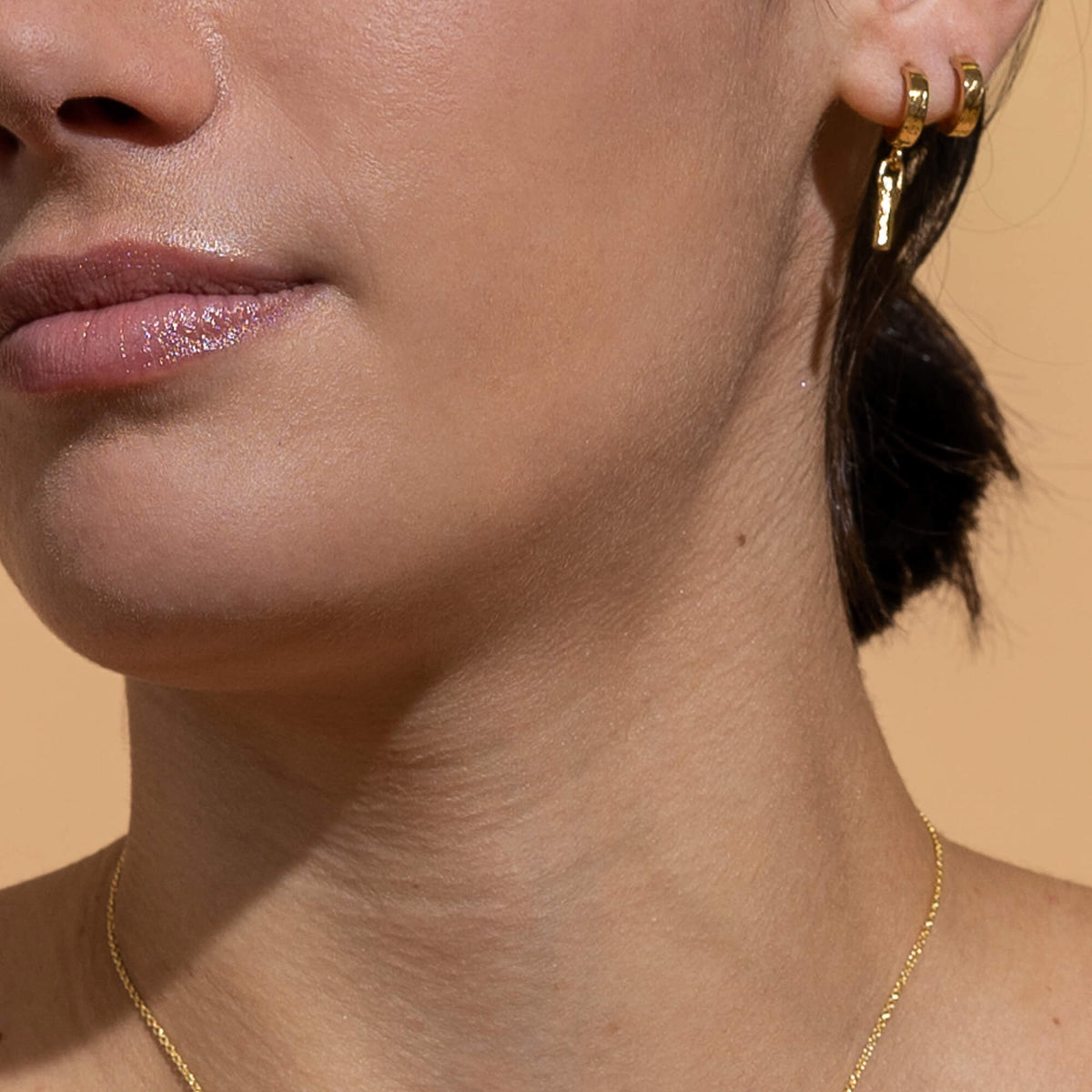 Intègre - Open circle sterling silver earrings