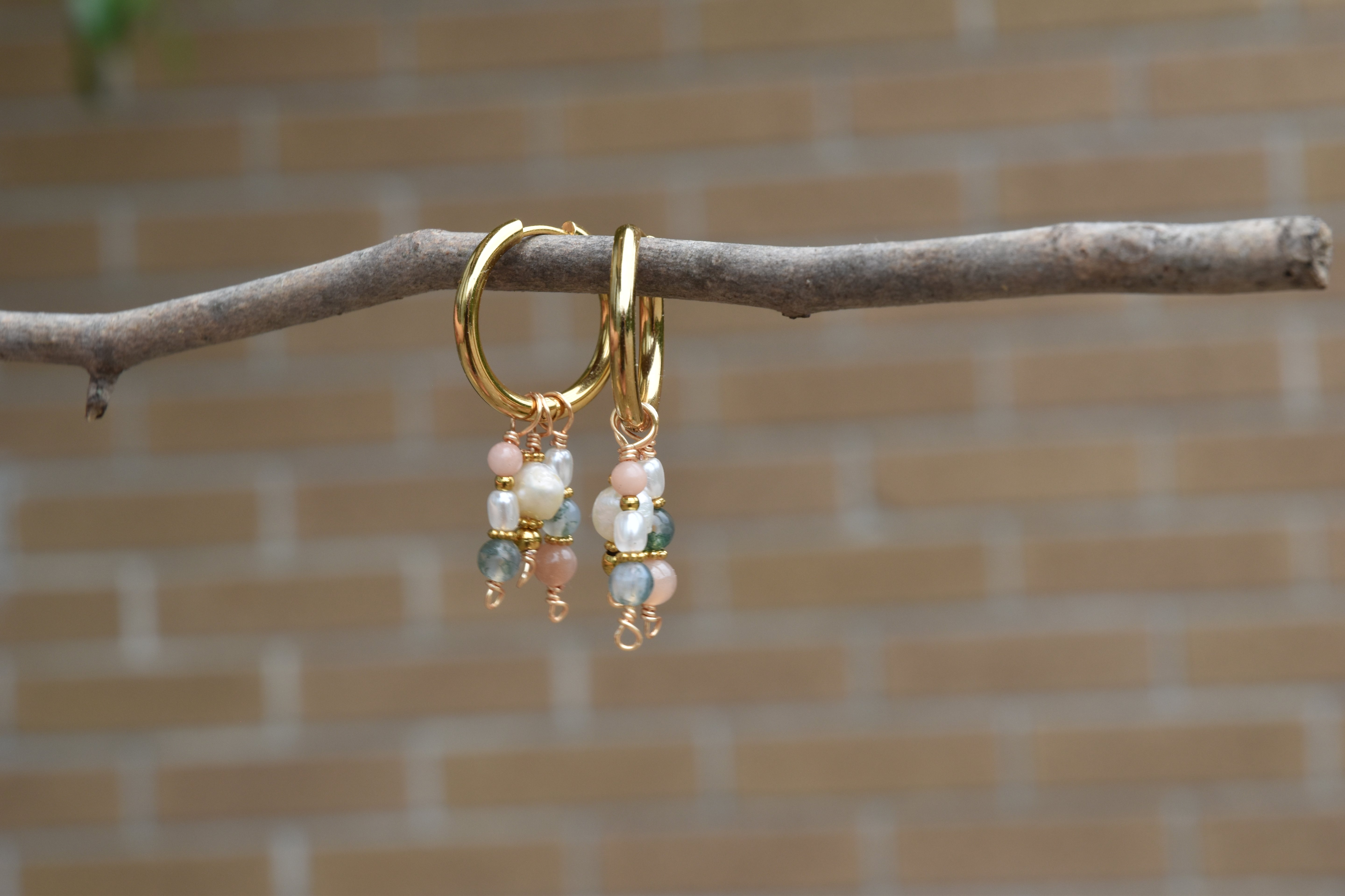 Boucles d'oreilles - Coral reefs hoops