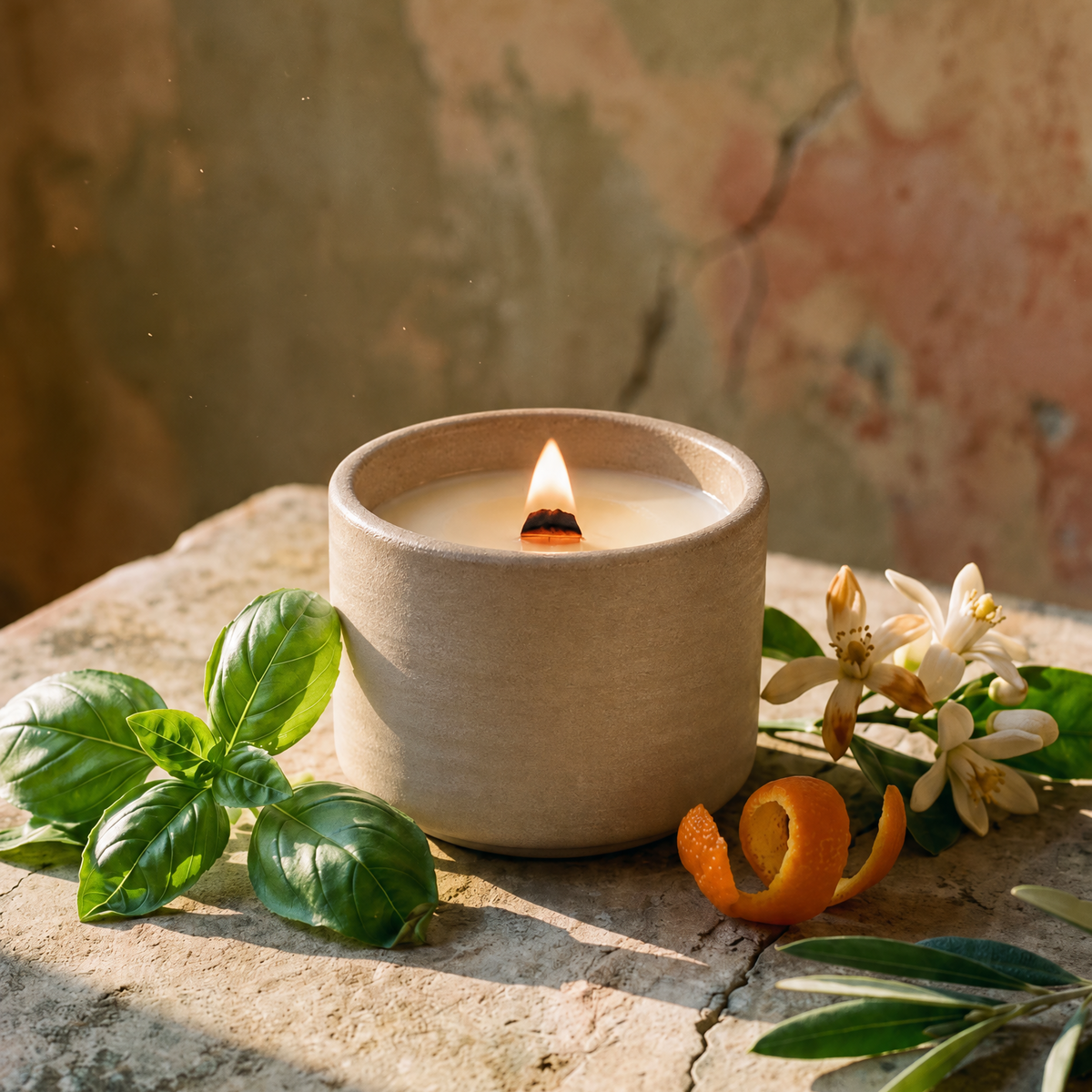Bougie Toscane | Basilic + Néroli
