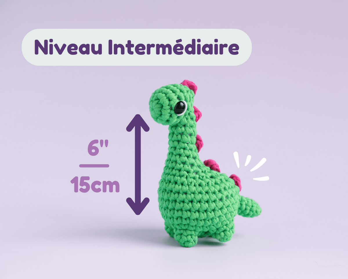 Kit de crochet - Dino Bronto