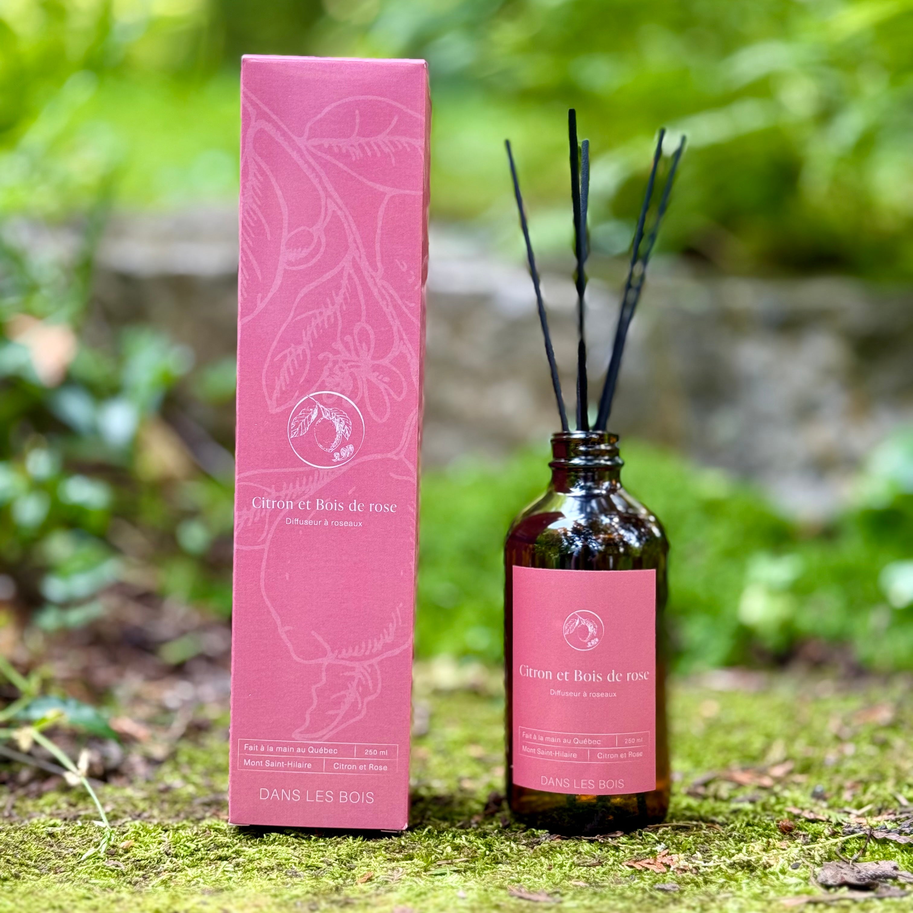 Diffuseur à roseaux  - Citron & Bois de Rose