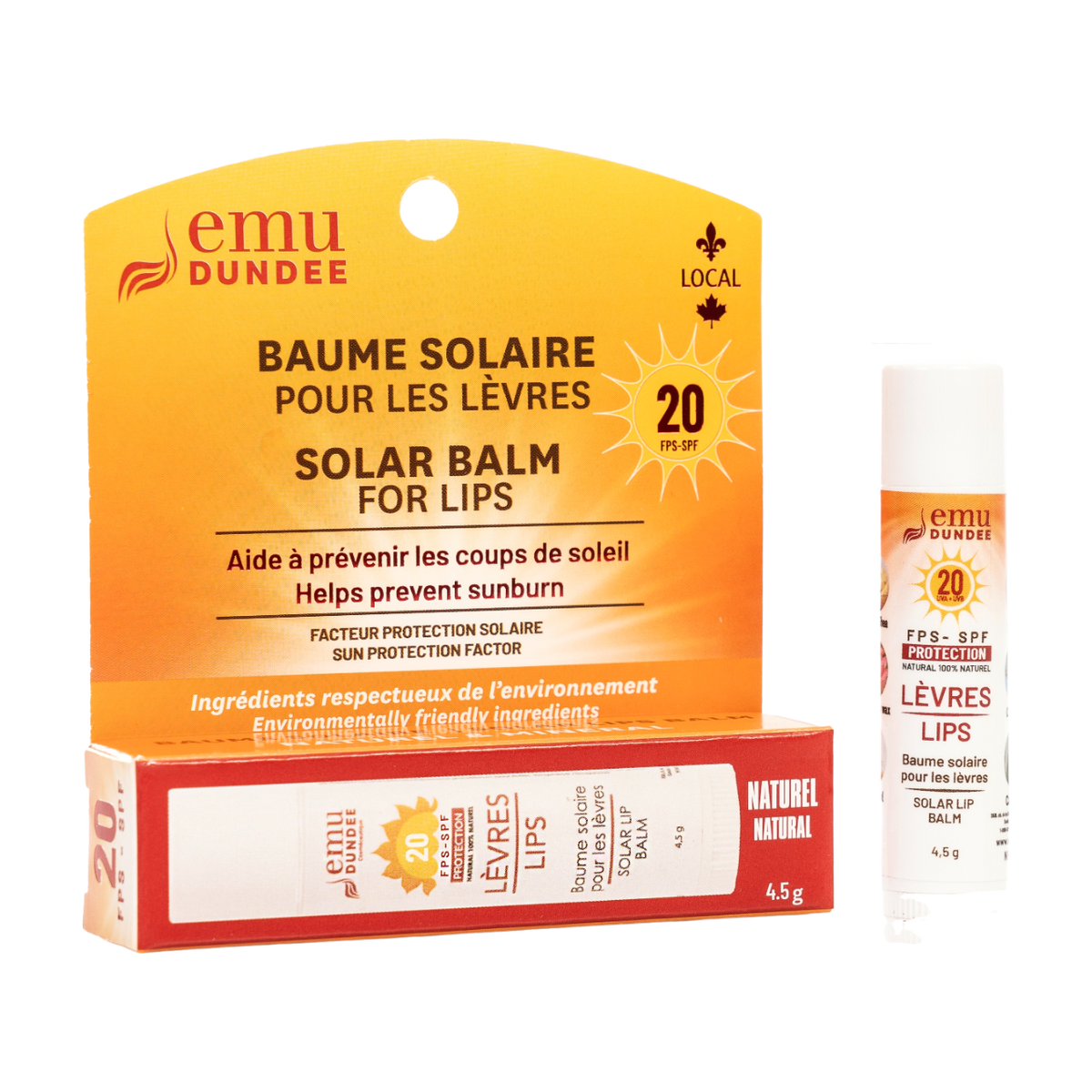 Baume solaire UV pour les lèvres