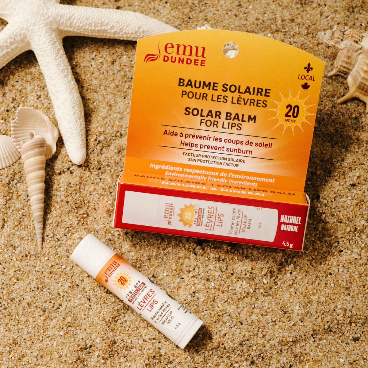 Baume solaire UV pour les lèvres