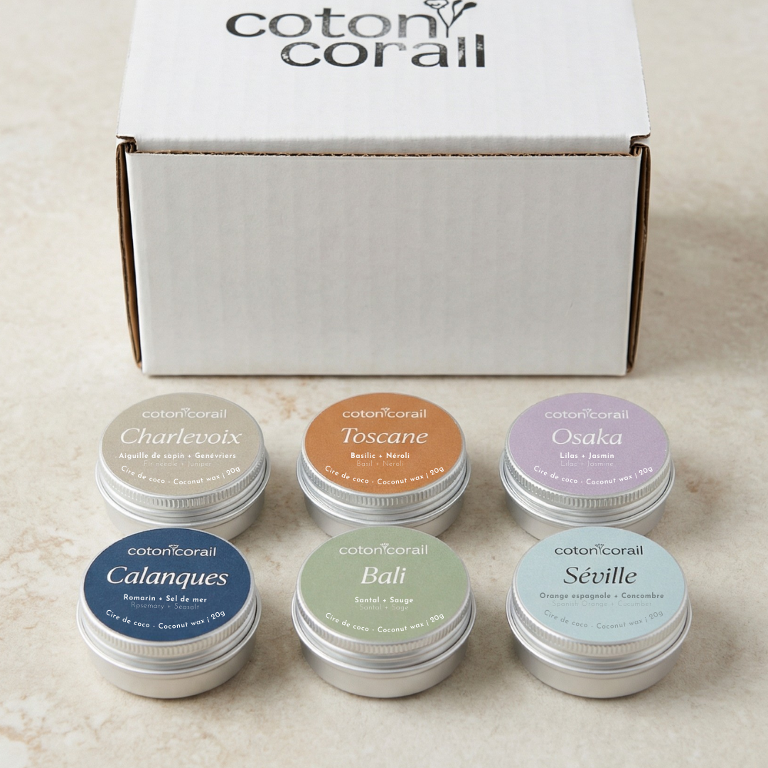 Kit Découverte | 6 Mini Bougies Parfumées Artisanales