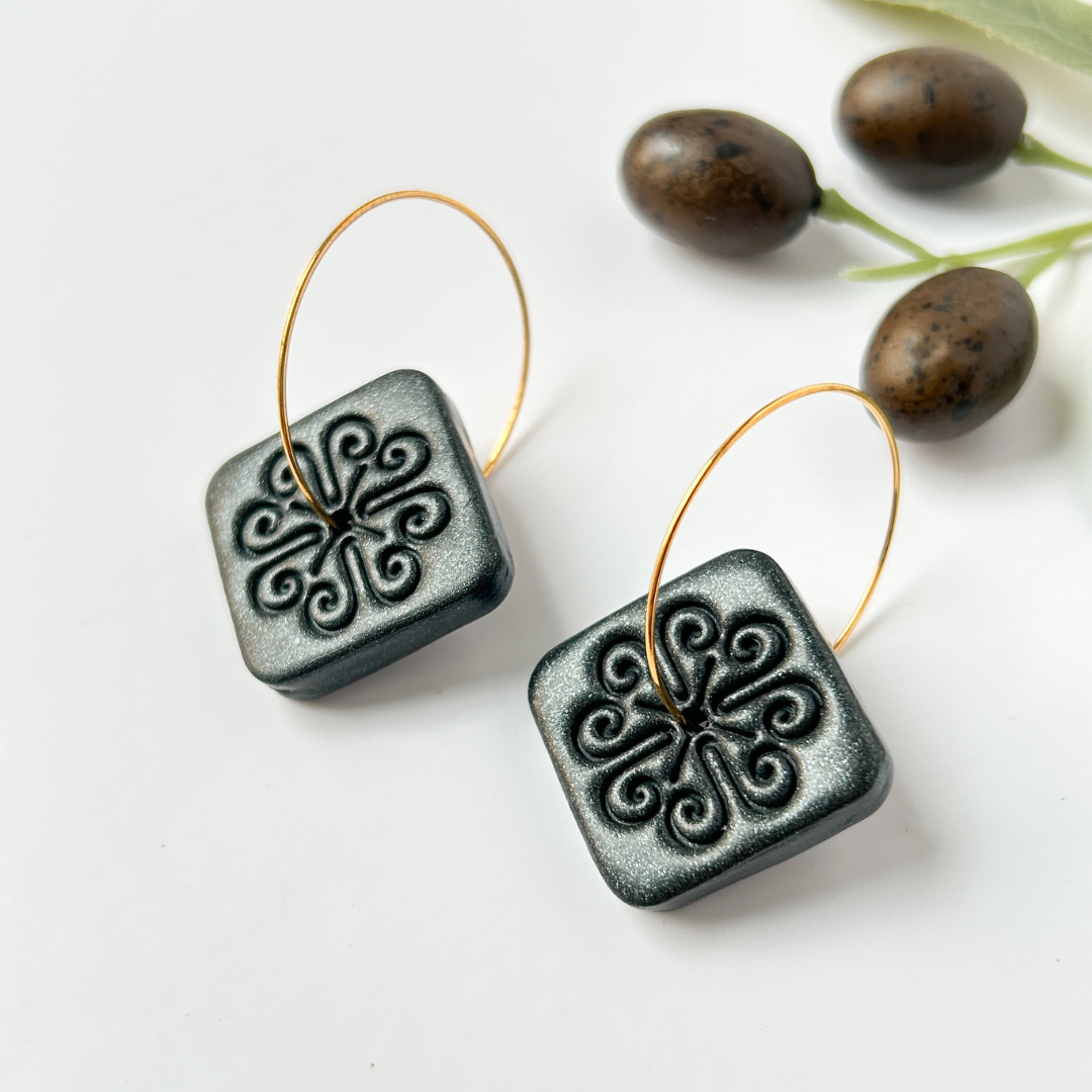 Boucles d'oreille Tuiles