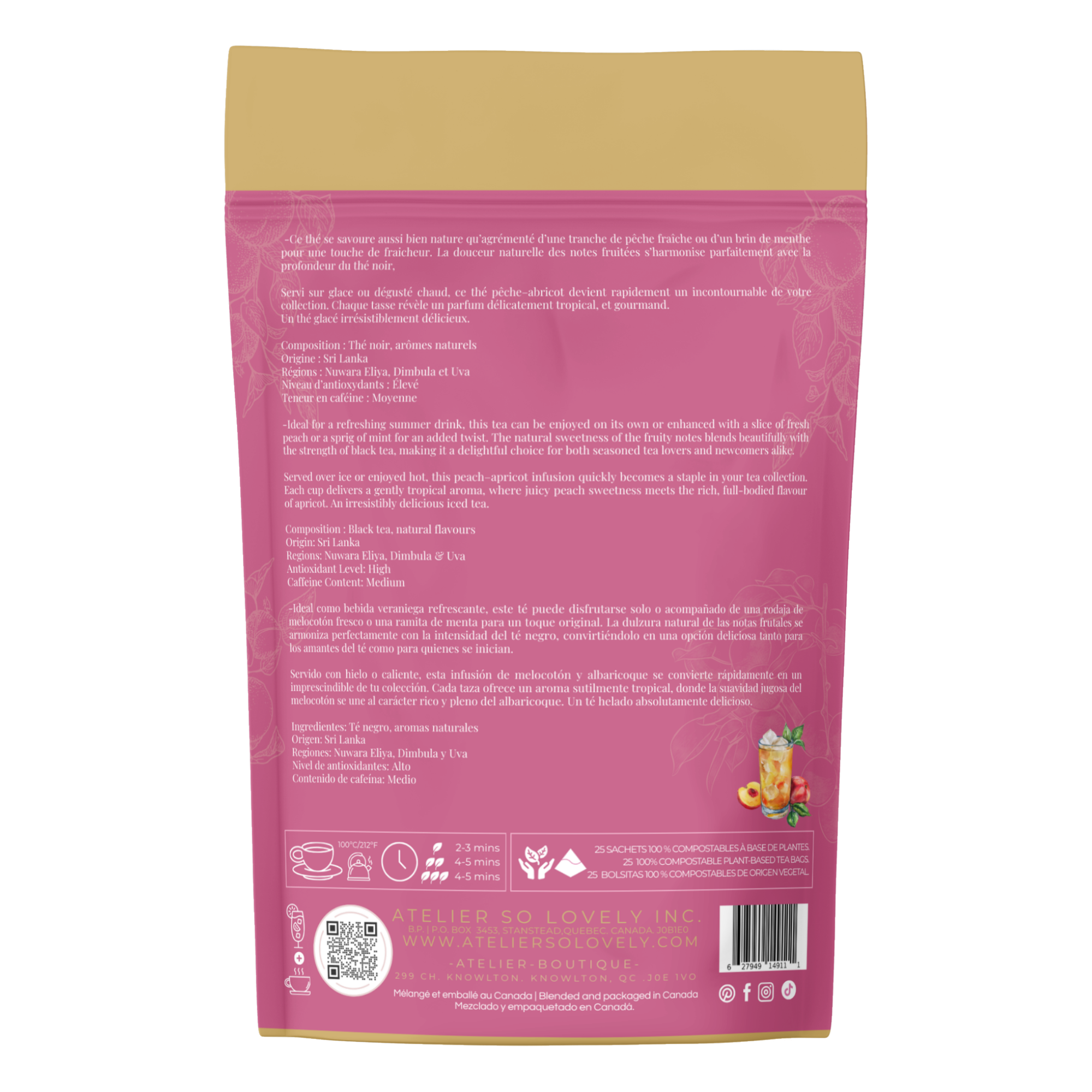 Peach and Apricot Black Tea