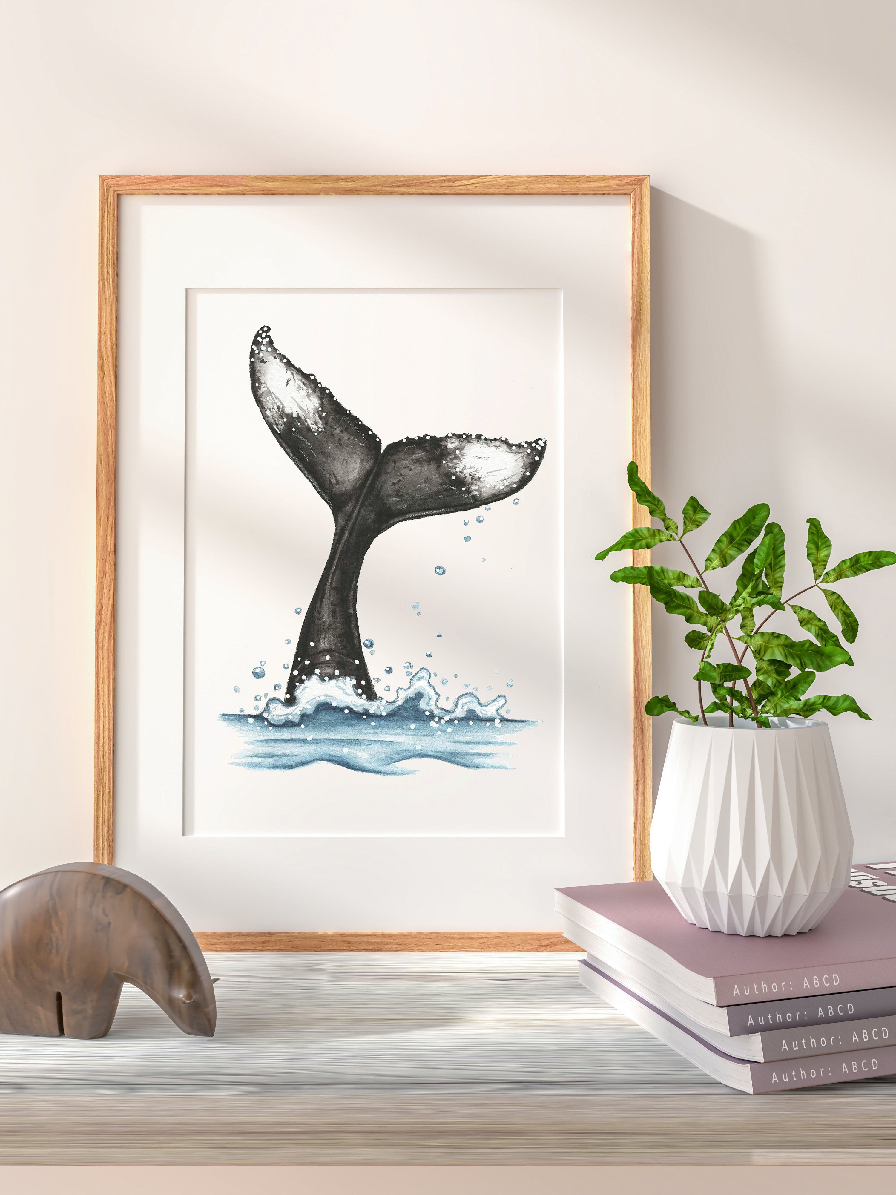 Affiche - Queue de baleine - 5'' x 7''