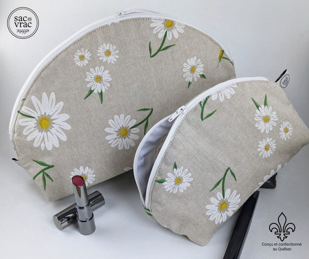 Sac à maquillage - Marguerites