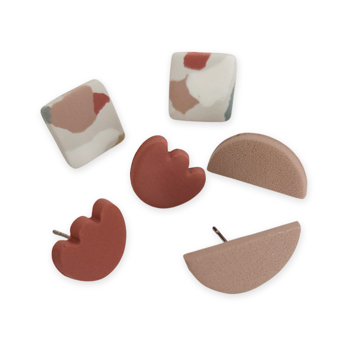 Boucles d'oreilles - Trio Mini Terracotta