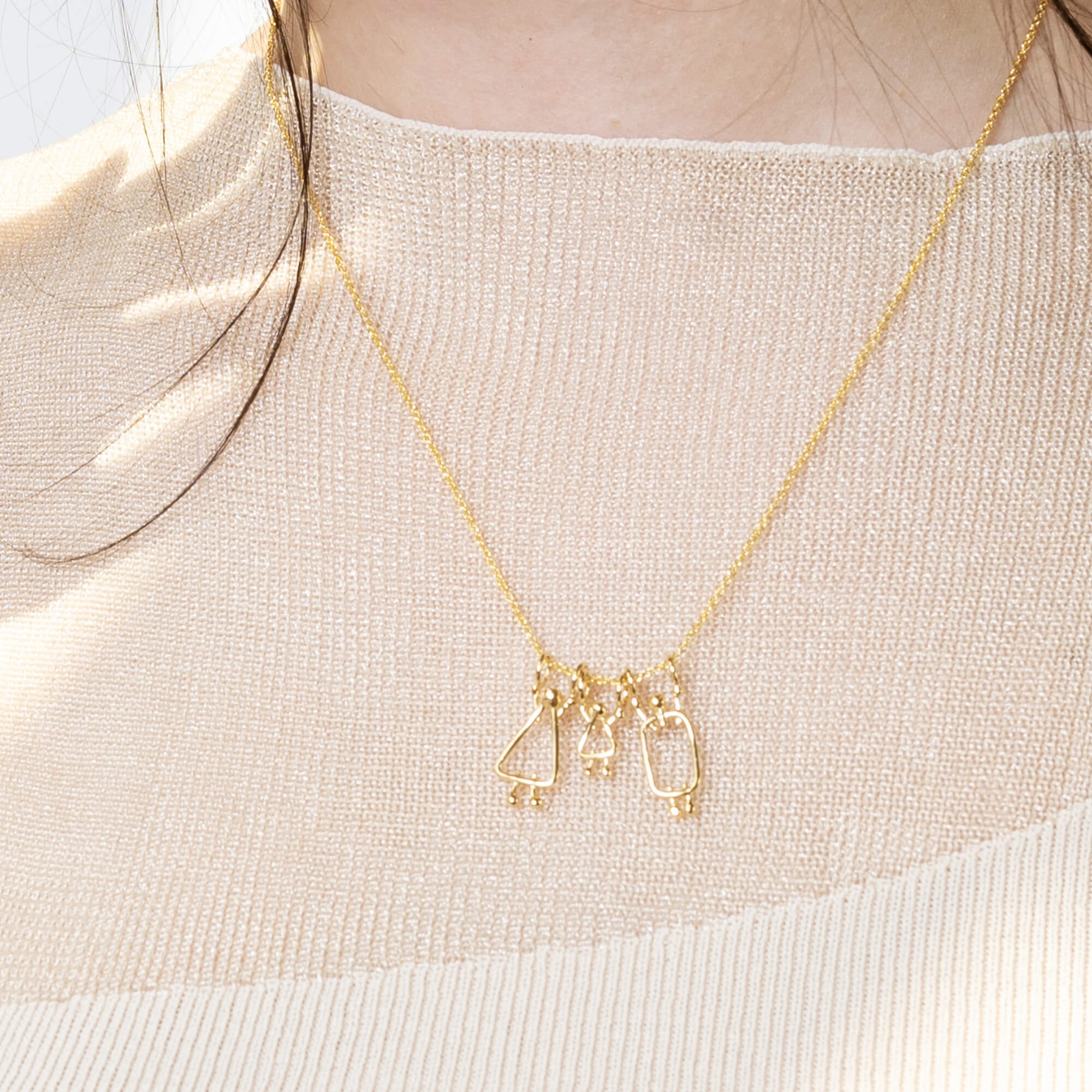 Jewelry for a mom of a girl - Birth necklace for a new mom