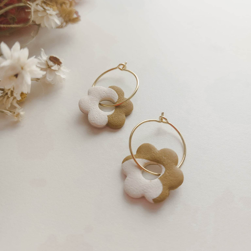 Boucles d'oreilles - Mini Marguerite