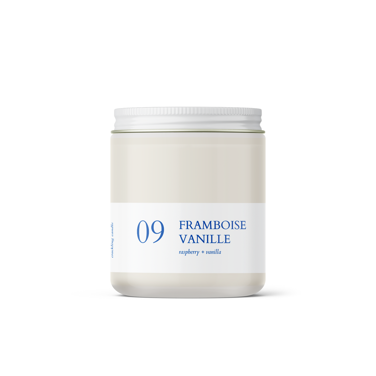 Bougie crépitante - Framboise + Vanille