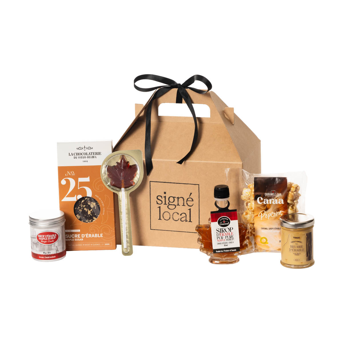 Coffret Comme à la cabane, coffret cadeau québécois de Signé Local