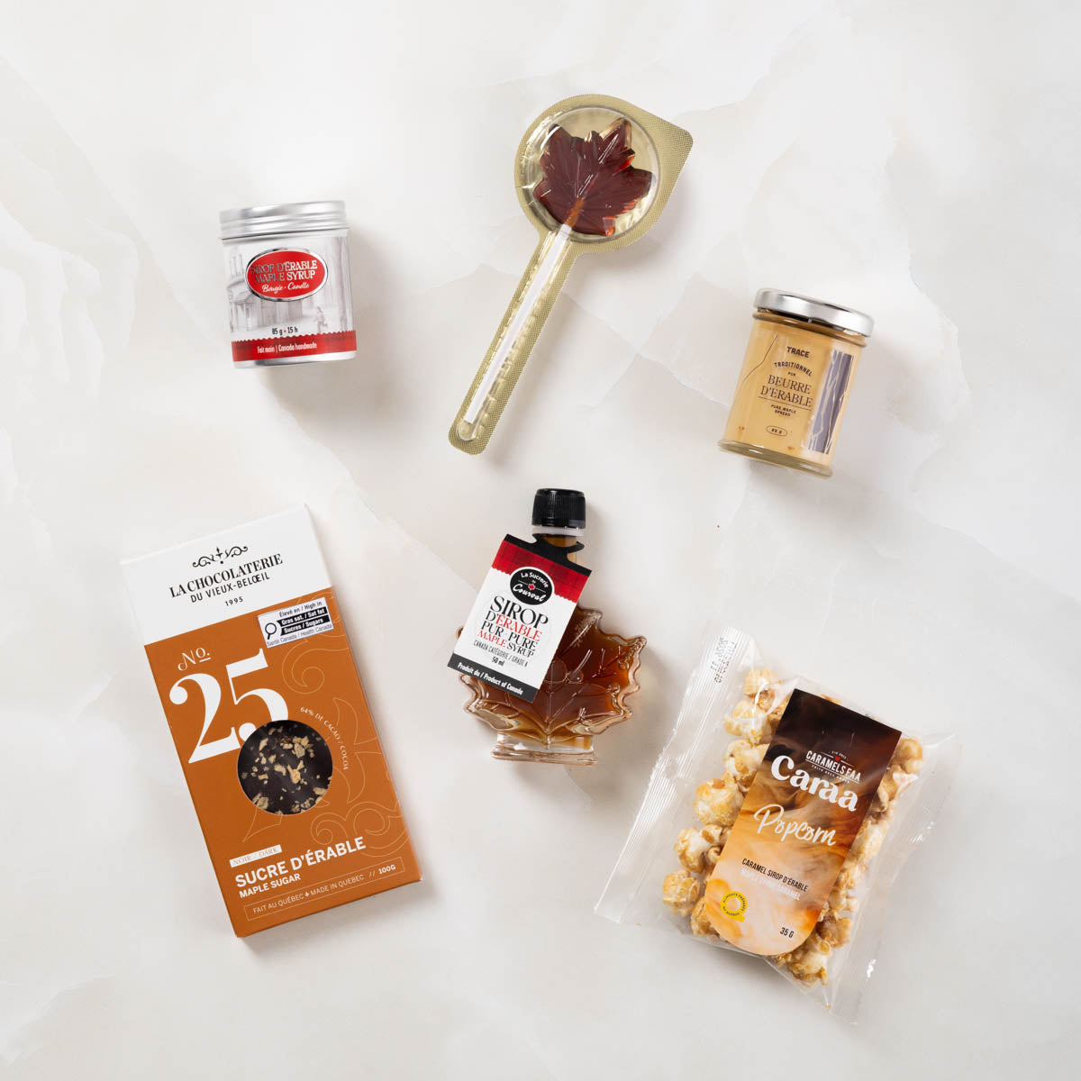 Coffret Comme à la cabane, les produits inclus dans le coffret