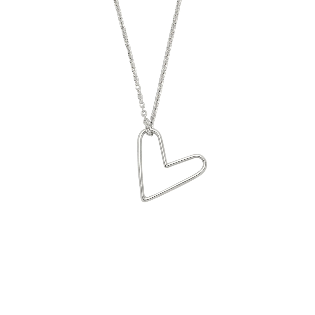 Collier avec pendentif minimaliste en forme de coeur
